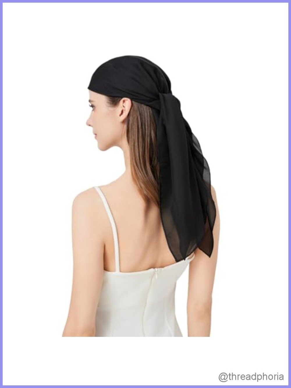 100% Mulberry Silk 35'' Square Scarf Hair Wrap Neck Scarf